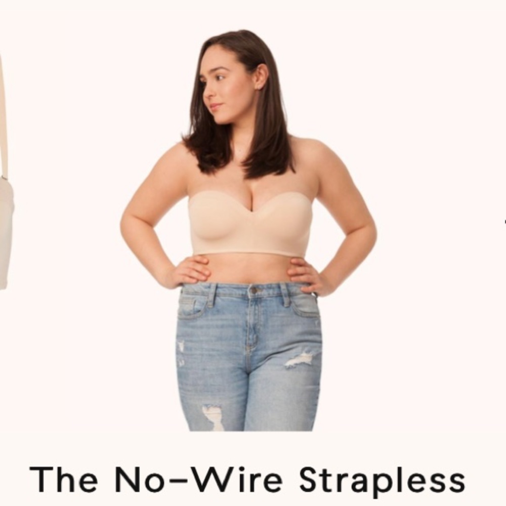 LIVELY no wire strapless bra. Never worn. Tags cut
